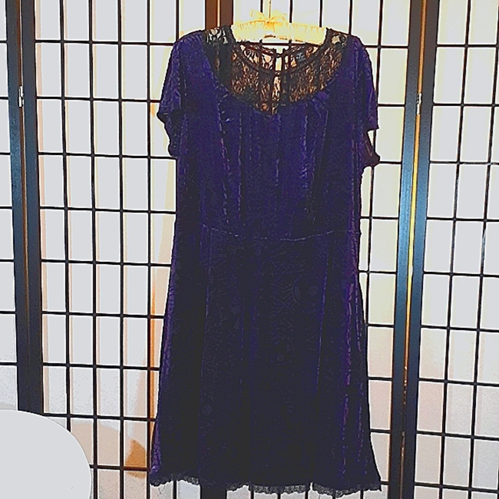 Nightmare Before Christmas purple velvet dress